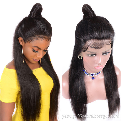 Full Customize Packing Wig Box/Bag Malaysian Yaki Kinky Straight Lace Front Closure Wig Vendor Cheap Human Hair Swiss Lace Wig